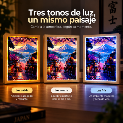 Cuadro LED Monte Fuji