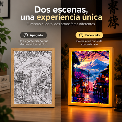 Cuadro LED Monte Fuji